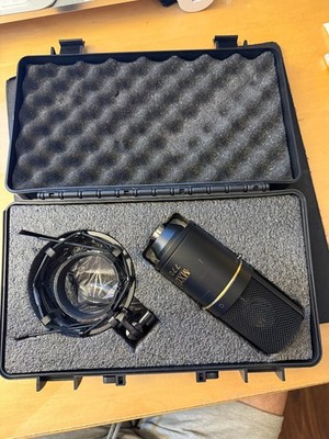 MXL 770 Large Diaphragm Cardioid Condenser Microphone XLR Black Shock Mount Case