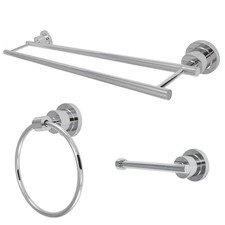 Kingston Brass BAK821348 Concord 3 Piece Bathroom Package - Chrome