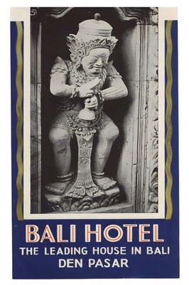 Bali Hotel Vintage Poster    - 1930s Retro - 24x36  Rare Reprint   