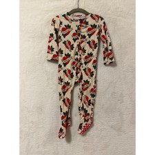 Bums  Roses Mamas Boy Bamboo Viscose Footie Sleeper 12-18 Months Tattoo Print