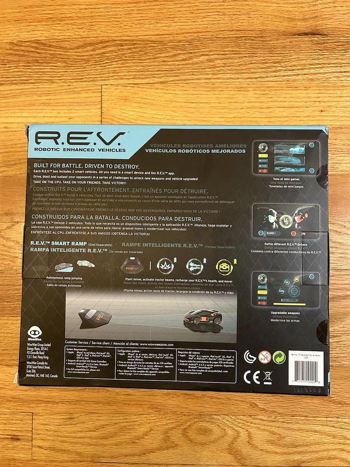 WowWee Rev Smart RC Bluetooth Robotic Enhanced Battle Vehicles 2 Car Set-sealed - Image 4 of 4