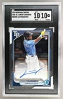 1915028 Junior Caminero 2024 Bowman Chrome #CRA-JC Rookie Auto RC SGC 10/10