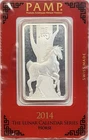 2014 Pamp Suisse Lunar Year Of The Horse 1 oz Silver Bar