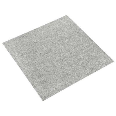 Teppichfliesen 20 Stück hellgrau 50x50cm 100% Polypropylen modular Innen abwischbar
