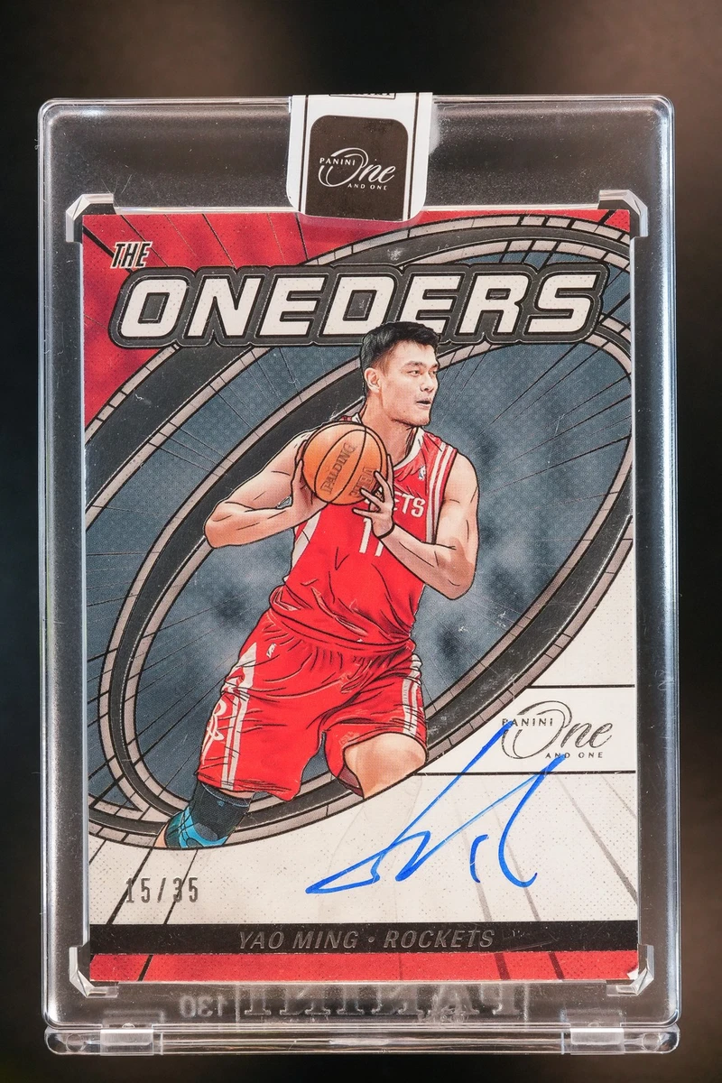 Panini Yao Ming Basketball Autographed Sports Trading Cards