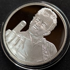 Johnny Cash "F*** Walking the Line" 1 oz .999 Silver Proof Round ~ Tormint