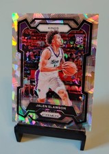2023-24 Prizm Basketball Silver Cracked Ice Jalen Slawson Kings Rookie RC #149