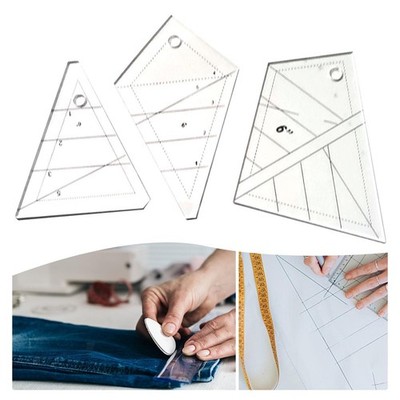 3 Stück Patchwork Quilten Lineal Schneiden Schneider Nähen Lineale Messen