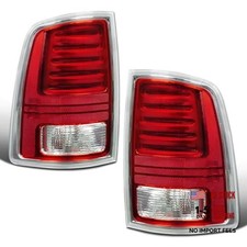 Led Tail Lights Compatible With 2014-2018 Dodge Ram 1500 2500 1 Pair Red Chrome Led Tail Lights Compatible With 2014-2018 Dodge Ram 1500 2500 1 Pair Red Chrome