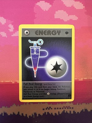 Pokemon Karte Full Heal Energy Team Rocket 1. Edition 81/82 Near Mint
