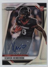 2025 Panini Prizm Draft Picks Silver Prizm Auto Xzavier Henderson #15 Auto 1bi0