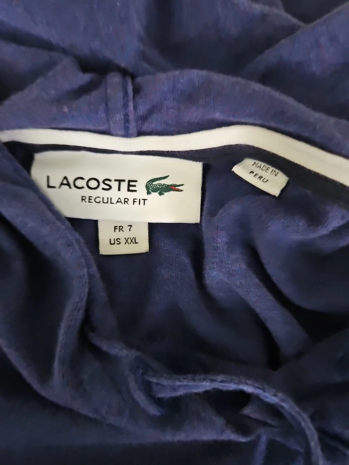Sudadera con capucha para mujer Lacoste con parche de logotipo XXL Foto 3 de 4