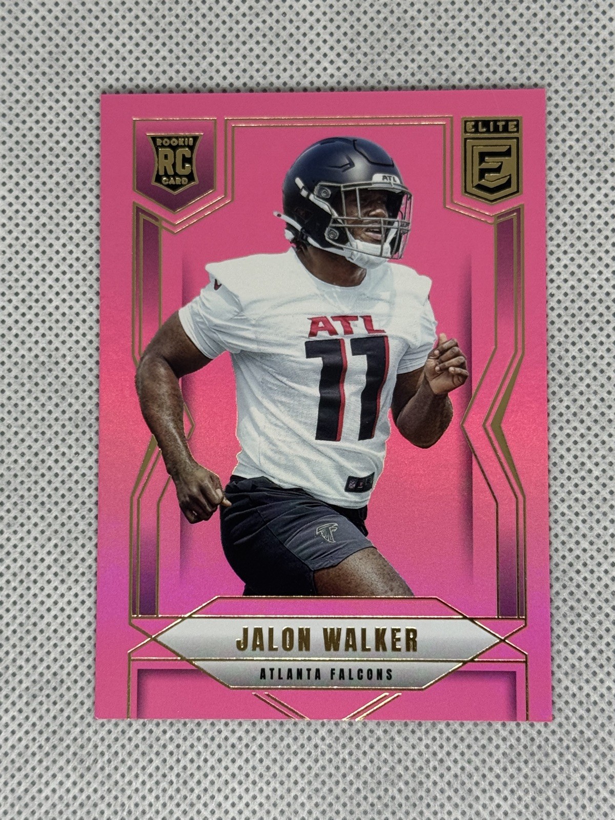 Falcons Jalon Walker Pink Ink- 2025 Panini Donruss Elite- Rookie #165 (RC)