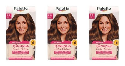 3x Palette Intensive Tönungs Color-Creme Haarfarbe 6-5 Kastanienblond EA814354