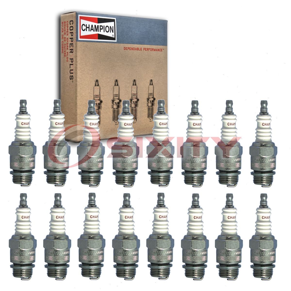 16 pc Champion Industrial Spark Plugs for 1936-1937 Cadillac Series 90 7.4L rt