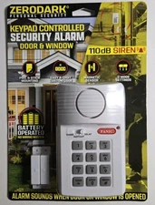 ZeroDark Door & Window Security Alarm Keypad Controlled Battery
