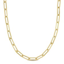 AMOUR 4.3mm Paperclip Chain Necklace In 14K Yellow Gold, 34 In