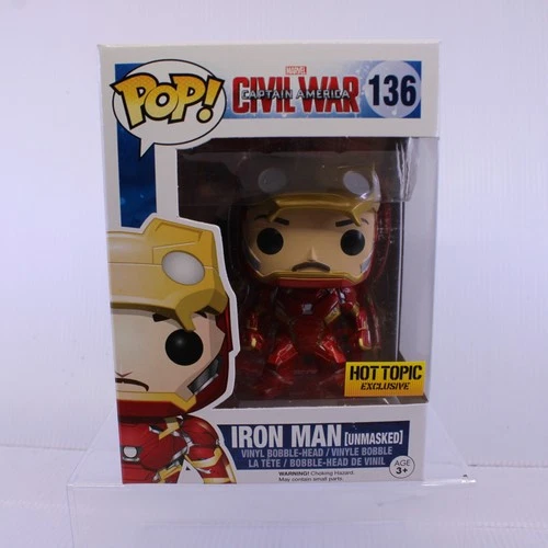 G5 Funko Pop Marvel IRON MAN  Hot Topic Exclusive Vinyl Figure 136