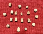 LOT OF 18 DUG SHOT CIVIL WAR BULLETS FROM Siege of Petersburg
