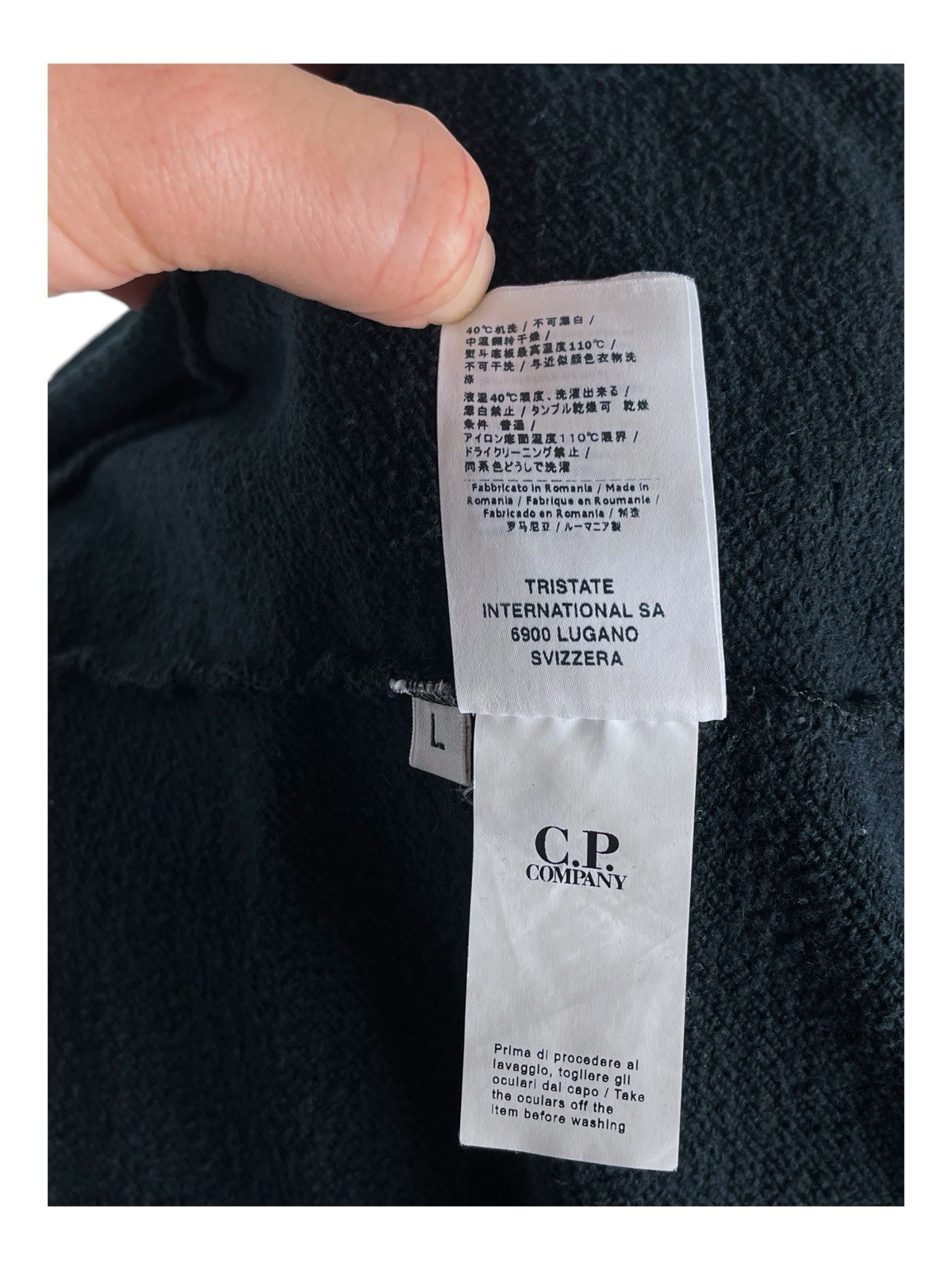 C.P. Company Jumper Zip L Blue Authentic Men Archival Luxury Preloved CP VIP image 6
