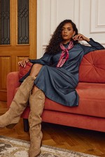 Wallis Indigo Shirt Dress Womens Daywear Dresses