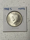 1998 Kennedy Collector's Set RFK BU Silver Dollar & JFK Matte Finish Half Dollar