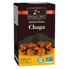 Caffeine Free Wild Chaga Mushroom Herbal Tea Gluten Free Non Gmo 1.06 Ounce