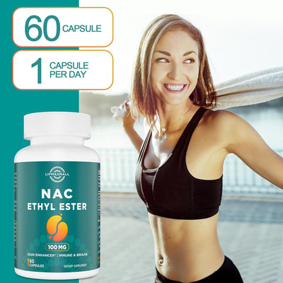 N-Acetyl Cysteine Ethyl Ester 100Mg-More Absorption than 1000Mg Nac-With Glyc...