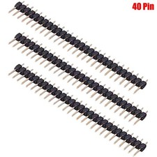 3x 40 Pin 2.54mm Male PCB Single Row Straight Header Strip Connector Breakaway
