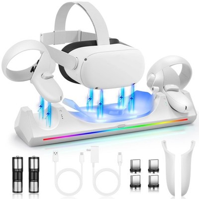 Charging Dock for Meta Quest 2, VR Charging Station for Oculus Quest 2 Suppor...