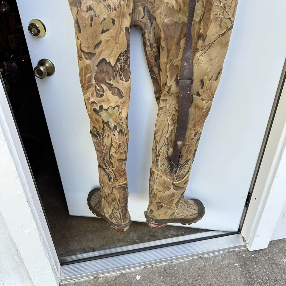 RedHead Bone-Dry Thinsulate Chest Waders Mens 10 Realtree Camo Steel Shank Boots - Image 4 of 4