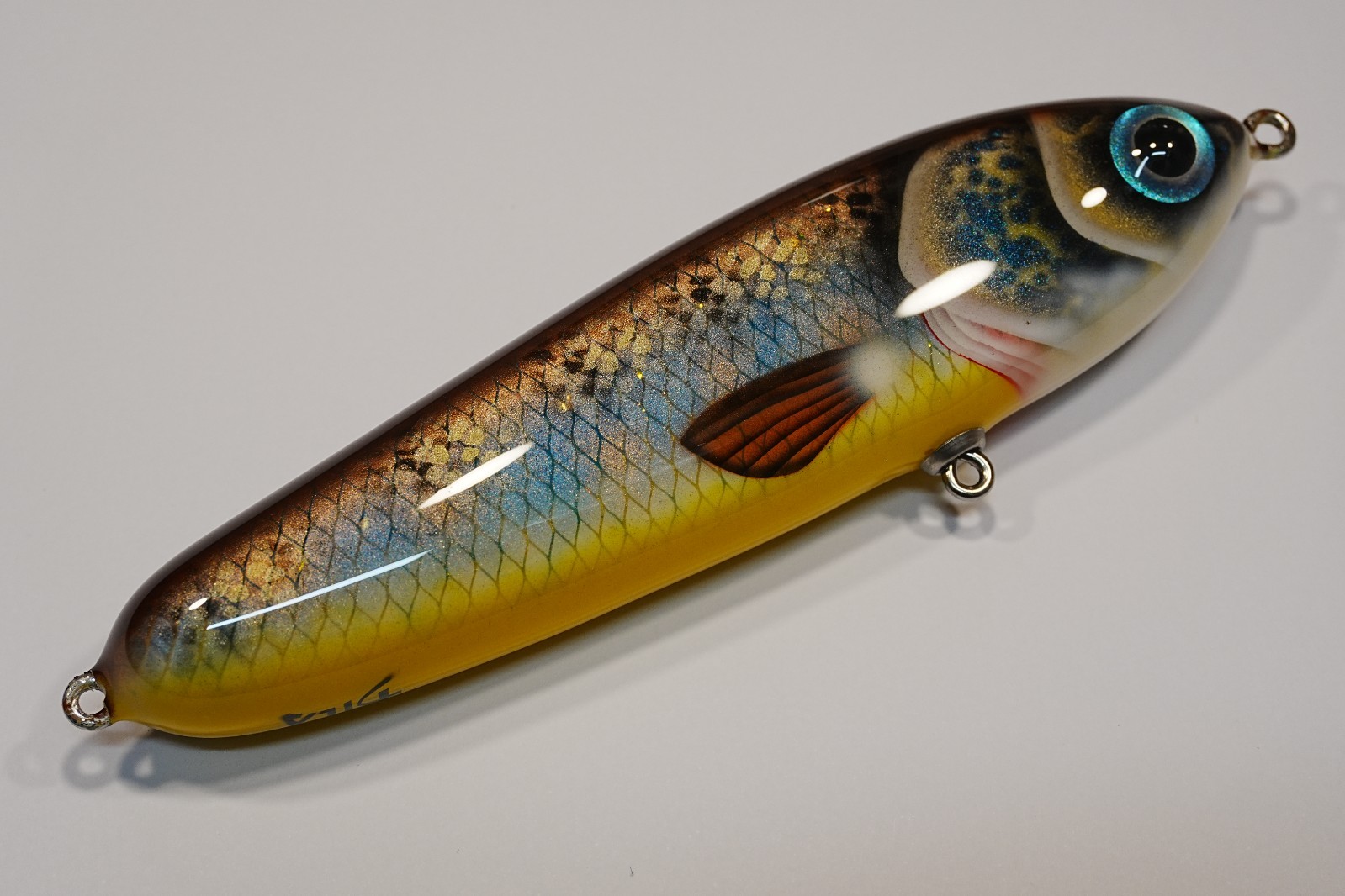 Handmade Pike Jerkbait 160mm 85g Custom Paint Fishing Lure BlueShine  Zodiak - Image 3