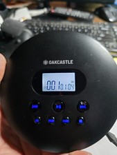 Oakcastle CD100 Portable CD Player W/Rechargeable Battery Output. Tested 