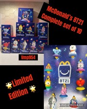   2026 McDonald  s X BT21 BTS Happy Meal Complete Set of 10 - READY TO SHIP   