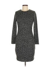 Mango Women Gray Casual Dress S