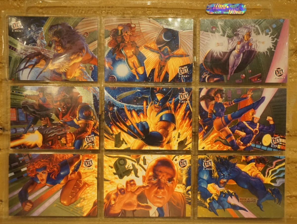 1994 Fleer Ultra X-Men Marvel 9 Card Team Portrait Puzzle Chase