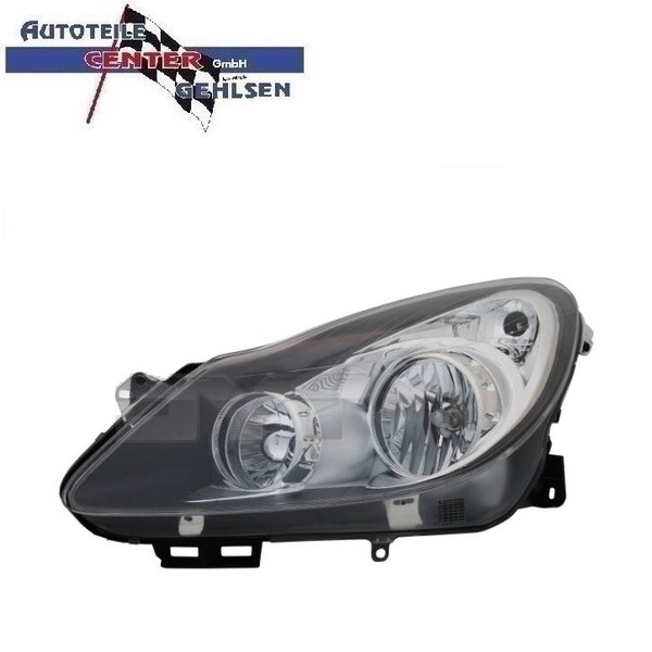 Scheinwerfer Links H7/H1 MIT Stellmotor Schwarz Opel Corsa D 2006 - 2011-image
