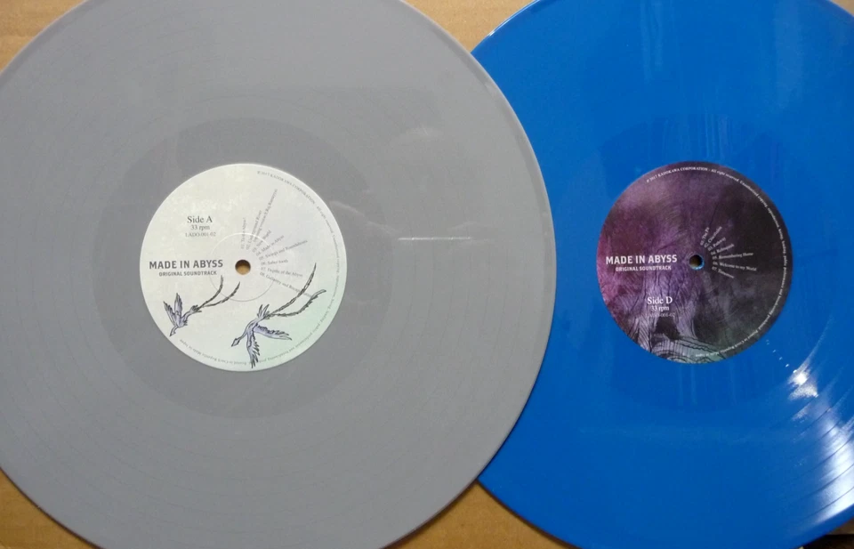KEVIN PENKIN Made in Abyss SOUNDTRACK Grey & Blue Colored Vinyl 2-LP Numbered NM - Image 4 of 4