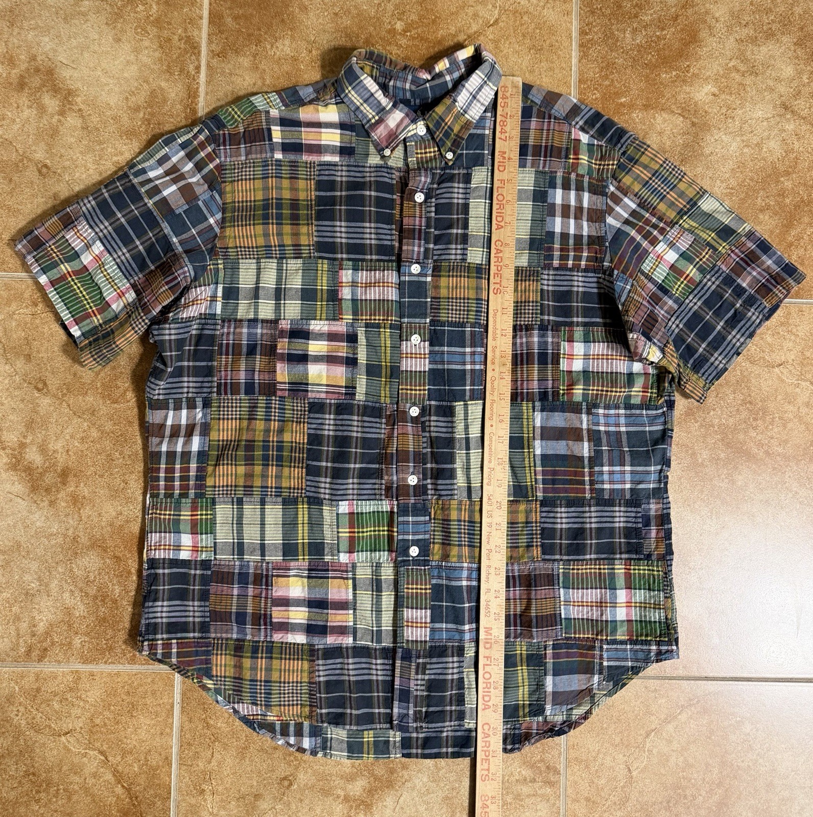 Ralph Lauren Patch Work Madras Button Down Shirt … - image 5