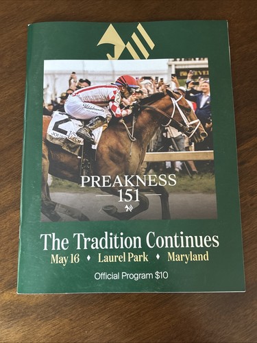 2026 151st Preakness Stakes Official Program Laurel Park