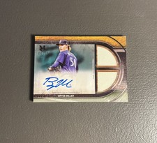 2025  Topps Museum Collection Dual Relic Autograph Bryce Miller /10 Patch SEA