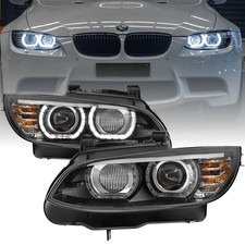 Xenon Scheinwerfer Set f�r BMW 3er E92 E93 2006�2010 | 3D Angel Eyes | Schwarz