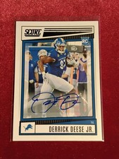 2022 Score Rookie Signatures #376 Derrick Deese Jr. RC - Detroit Lions