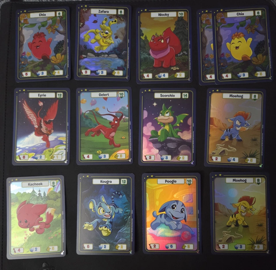 Neopets Battledome TCG 40 tarjetas holográficas 25 aniversario robot estrellado y más Foto 3 de 3