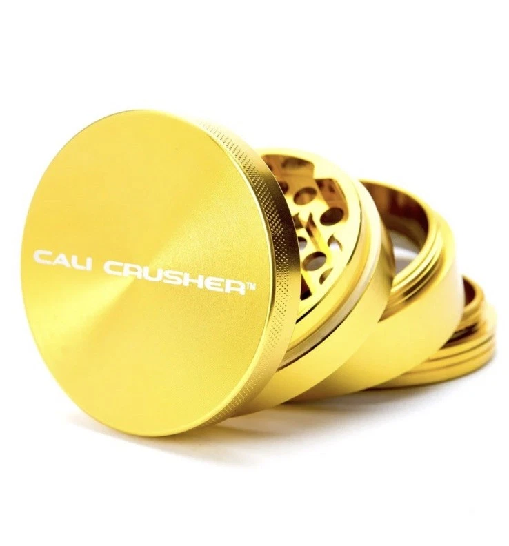 2.5" Cali Crusher 4pc OG ALUMINUM QUALITY Herb Spice Grinder, GOLDEN ROD GOLD!
Opens in a new window