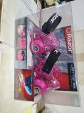 NEW Razor Jetts Deluxe Heel Wheels Skating Skates Ages 8 