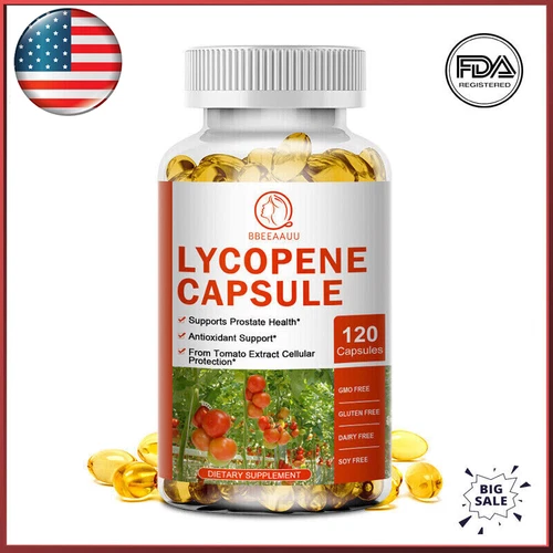 Lycopene Capsules Antioxidant Prostate Support Immune, Heart Health Support