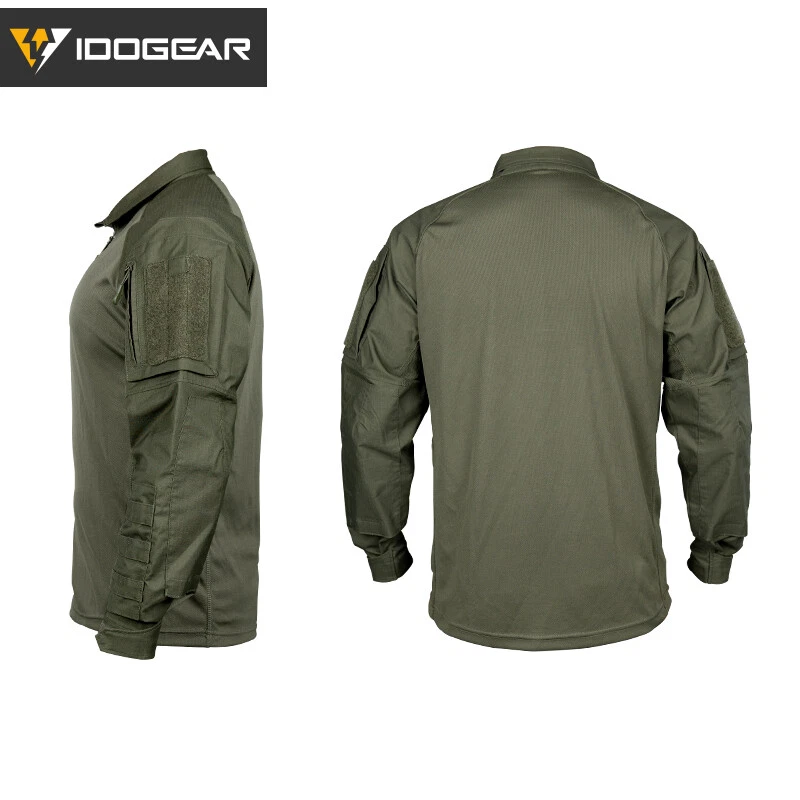 IDOGEAR UFS Tactical Shirt Combat Military w/ Elbow Pads Paintball Duty Military - Image 2 of 4