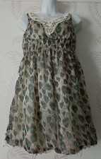 Ladies Dress Vintage Style Peacock Feather Dress By Purple Size M/L