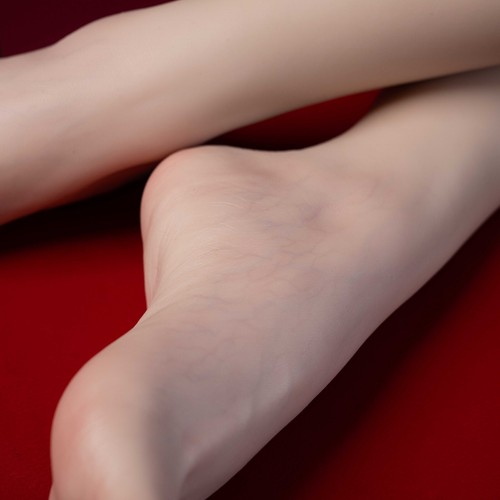 NUOVO LUSSO Platino Silicone Femmina Plump Arco Alto Piedi Grandi Manichino/Piegabile - Foto 8 di 18
